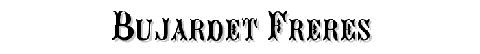 Bujardet Freres font